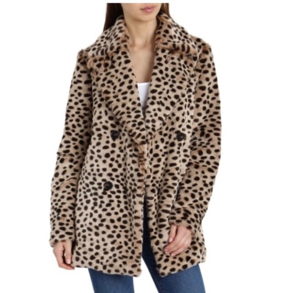 Fabulous Faux Fur Leppard Winter Coat!!
